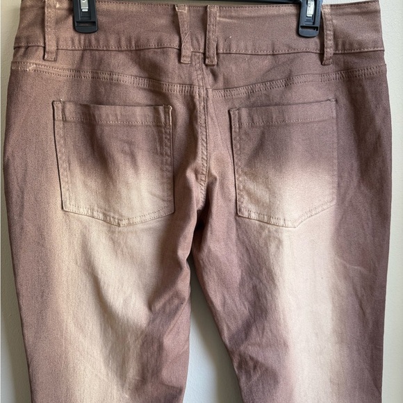 Jaded London Slim Stretch Bootcut Jeans Size W32 Pink/Brown/ Tan - Picture 7 of 9